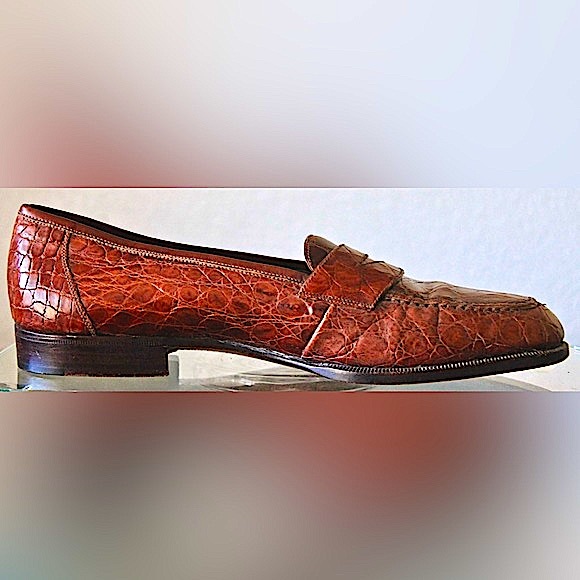 MARIO CAMPATELLI MENS CROC LOAFER SIZE 10 MADE IN ITALY - Picture 3 of 9
